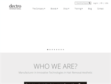 Tablet Screenshot of dectro.com